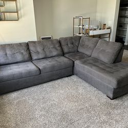 Gray Sectional Couch for Sale - Good Condition