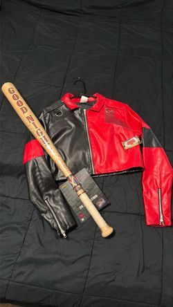 Harley Quinn Costume Jacket and Bat Set