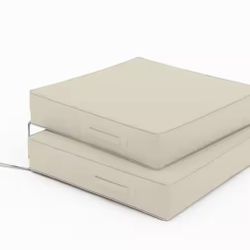 (2-Pack) Square Outdoor Patio Seat Cushion