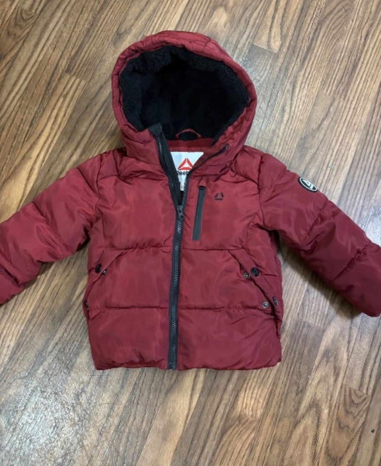 Reebok * Puffer Jacket Size 4T * Like NEW * Hoodie / Full Zip
