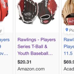 Little League Baseball Glove Ages 5-7