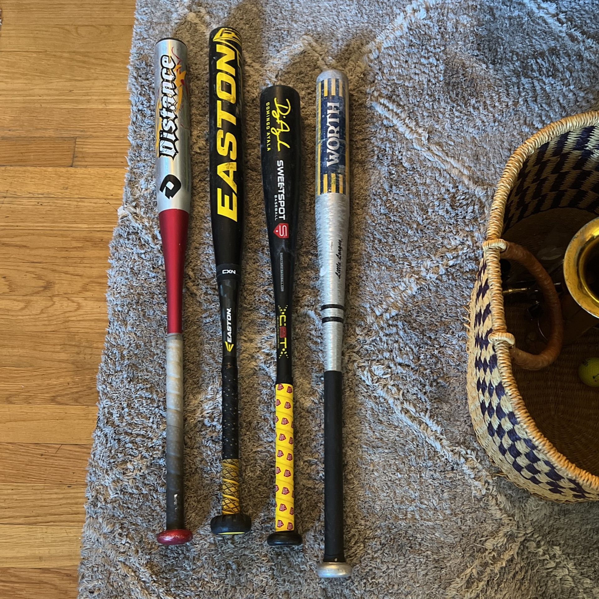 Easton, Demarini And Tennessee Thumper Baseball Bats