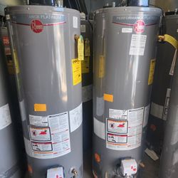 New Water Heater Rheem Performance Platinum Gas 40-gallon 