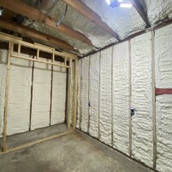 Spray foam insulation