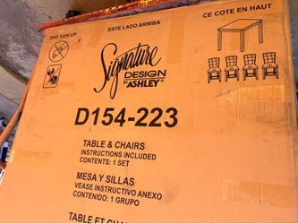Table and chairs
