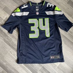 Nike Seattle Seahawks NFL Jersey - Thomas Rawls Men’s Large