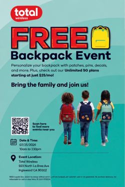 BACK TO SCHOOL EVENT