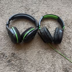 2 Turtle Beach gaming headphones 