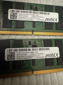 Micron 32GB DDR5 SODIMM RAM Kit