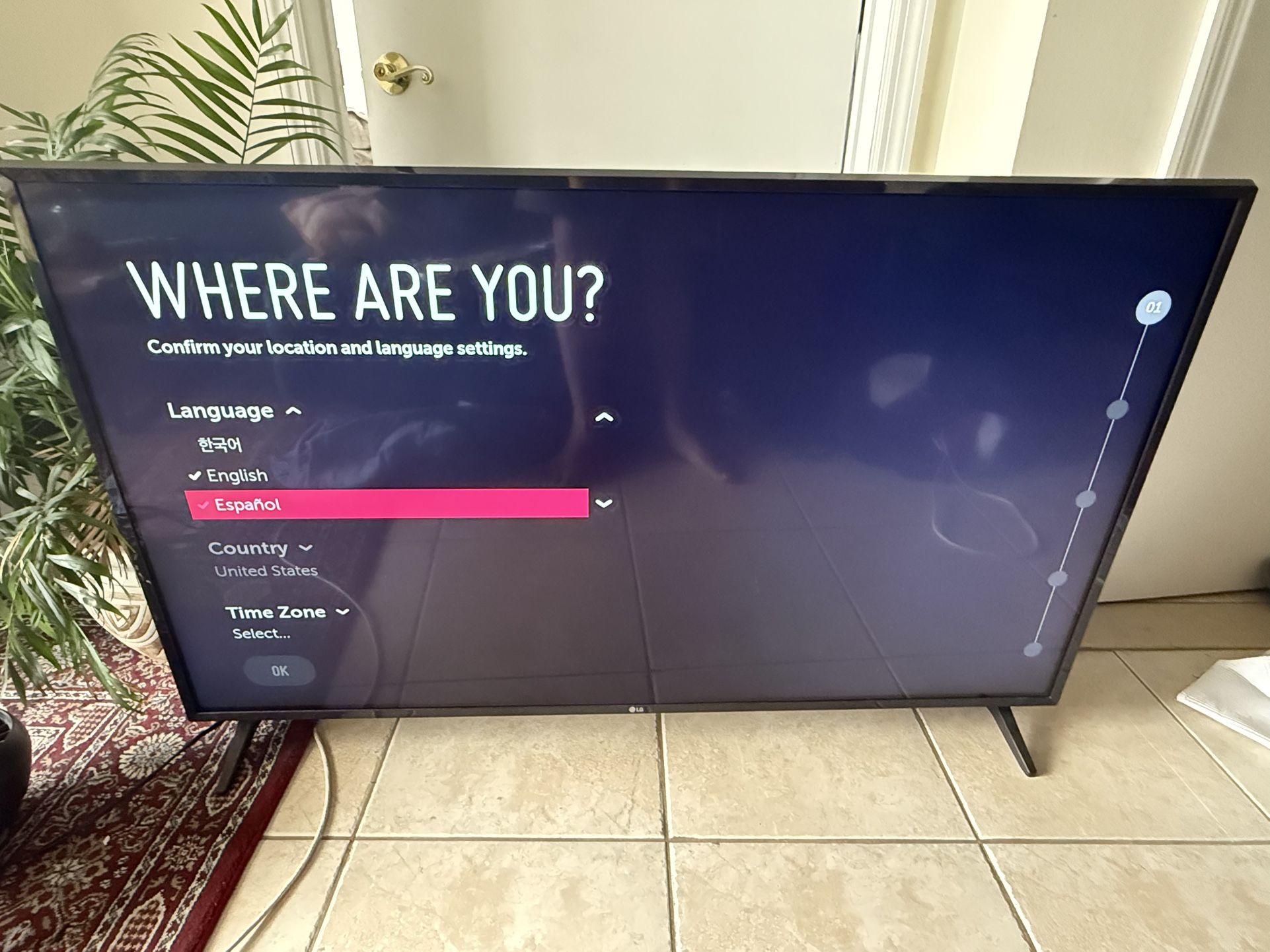 Used 55” 4K TV, excellent condition