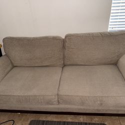 two-cushion fabric sofa