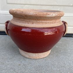 Gorgeous High Quality Red Ceramic Garden Pot Made In Italy 