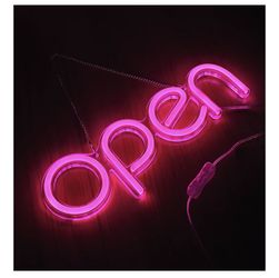 Neon Pink Open Sign! Brand New!
