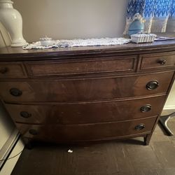 Dark Brown Wooden Dresser  