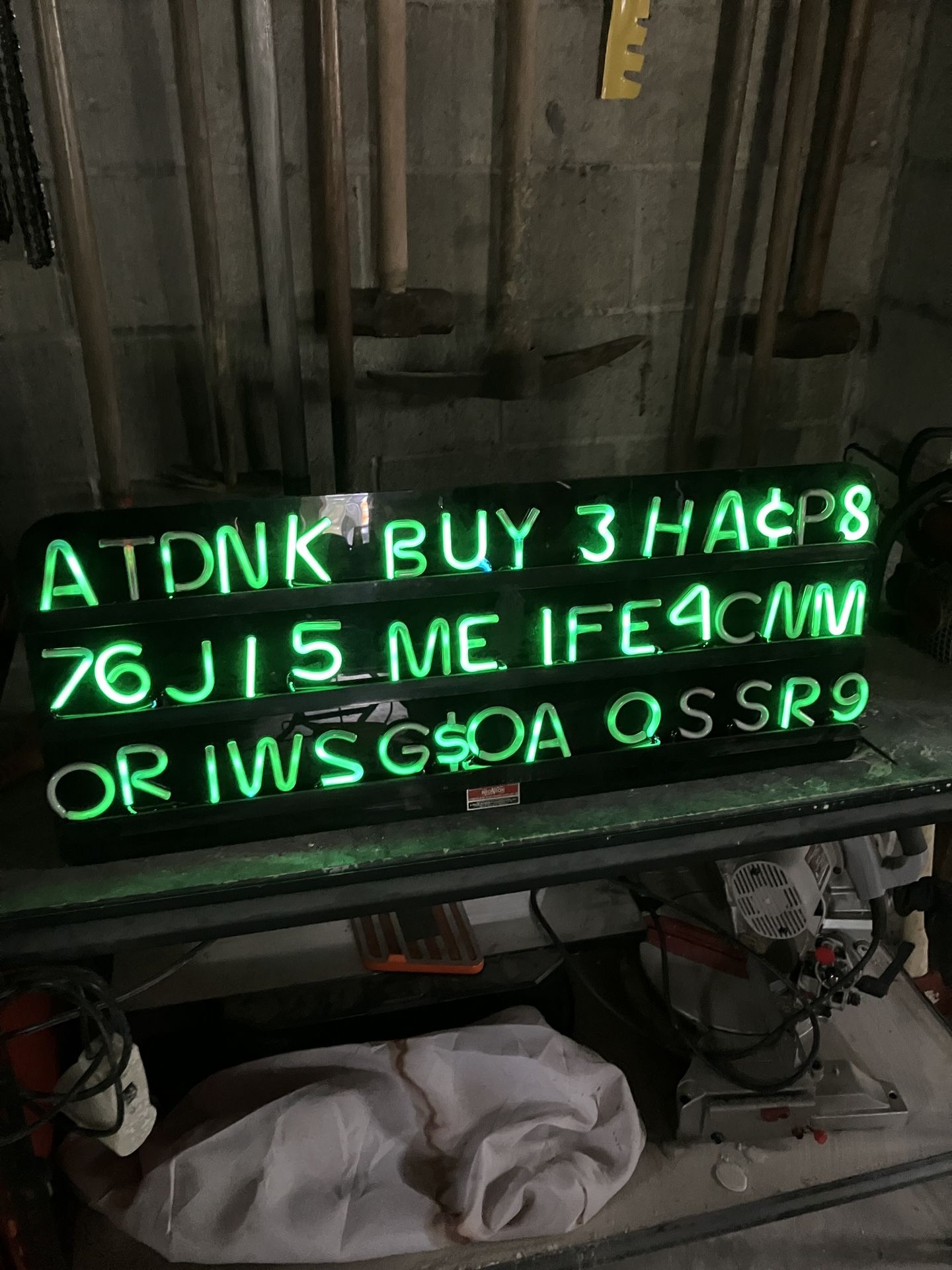 Neon Letter Sign