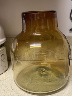 Mid Century Amber Vase