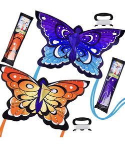 2 Pack 52.4''  Giant Butterfly Kites Yellow & Blue