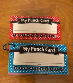 Punchcards-NEW– restaurant, Classroom, shops, office, chores
