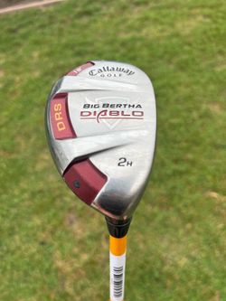 MINT CALLAWAY BIG BERTHA DIABLO DRS GOLF HYBRID 18* #2 w CUSTOM ORDER UST V2 GRAPHITE STIFF