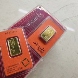 20 Gram Valcambi Gold Bar