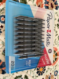20 pens paper mate profile ballpoint 1.4 mm point