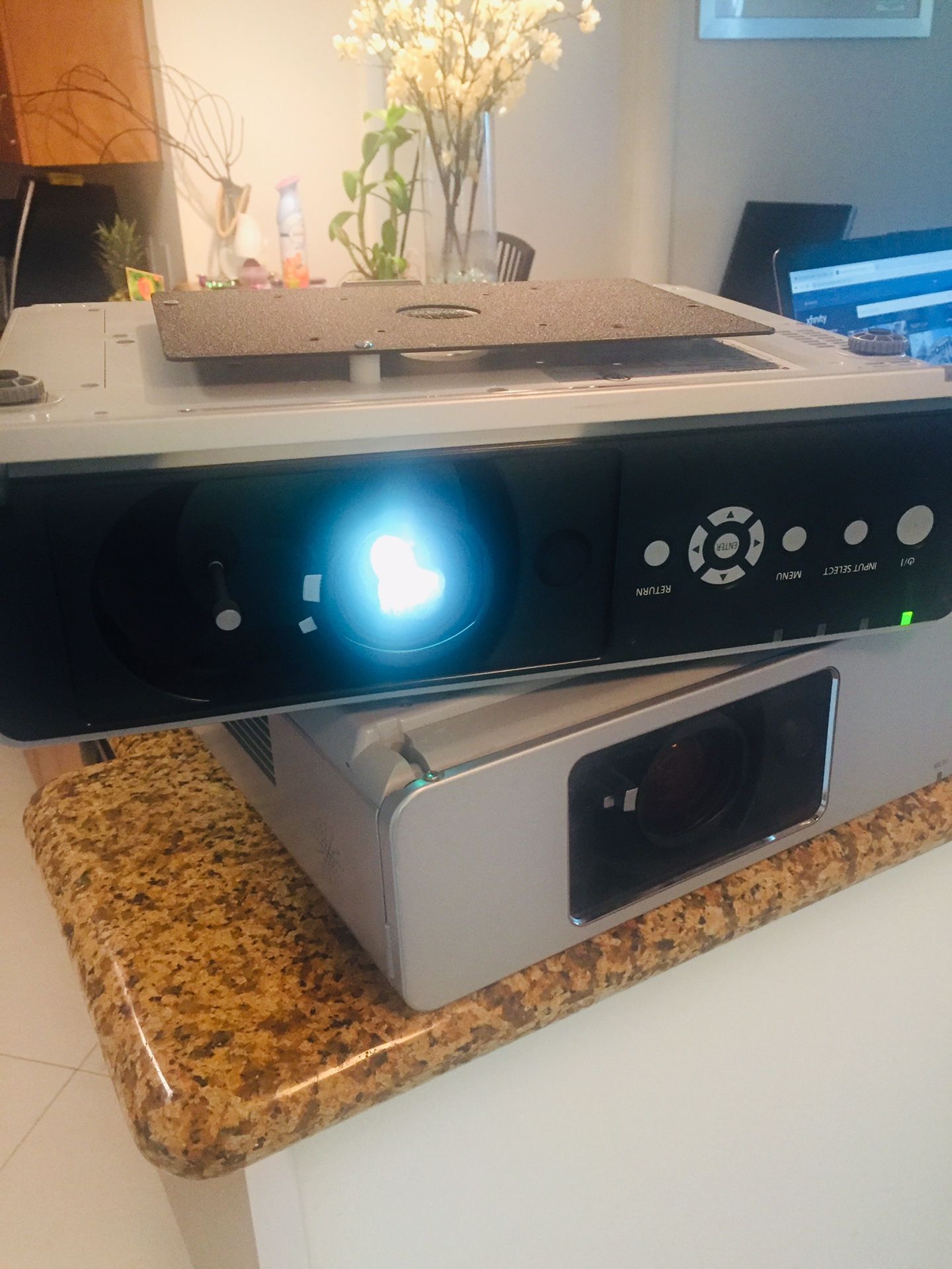 Silver Panasonic Projector