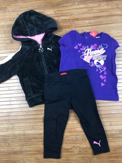 Girls Puma outfit 12 months