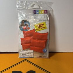 Orange Arm Bands Swim Aid Pool Float Arm Bands Water Wings 2-Pair Pack Ages 3-6