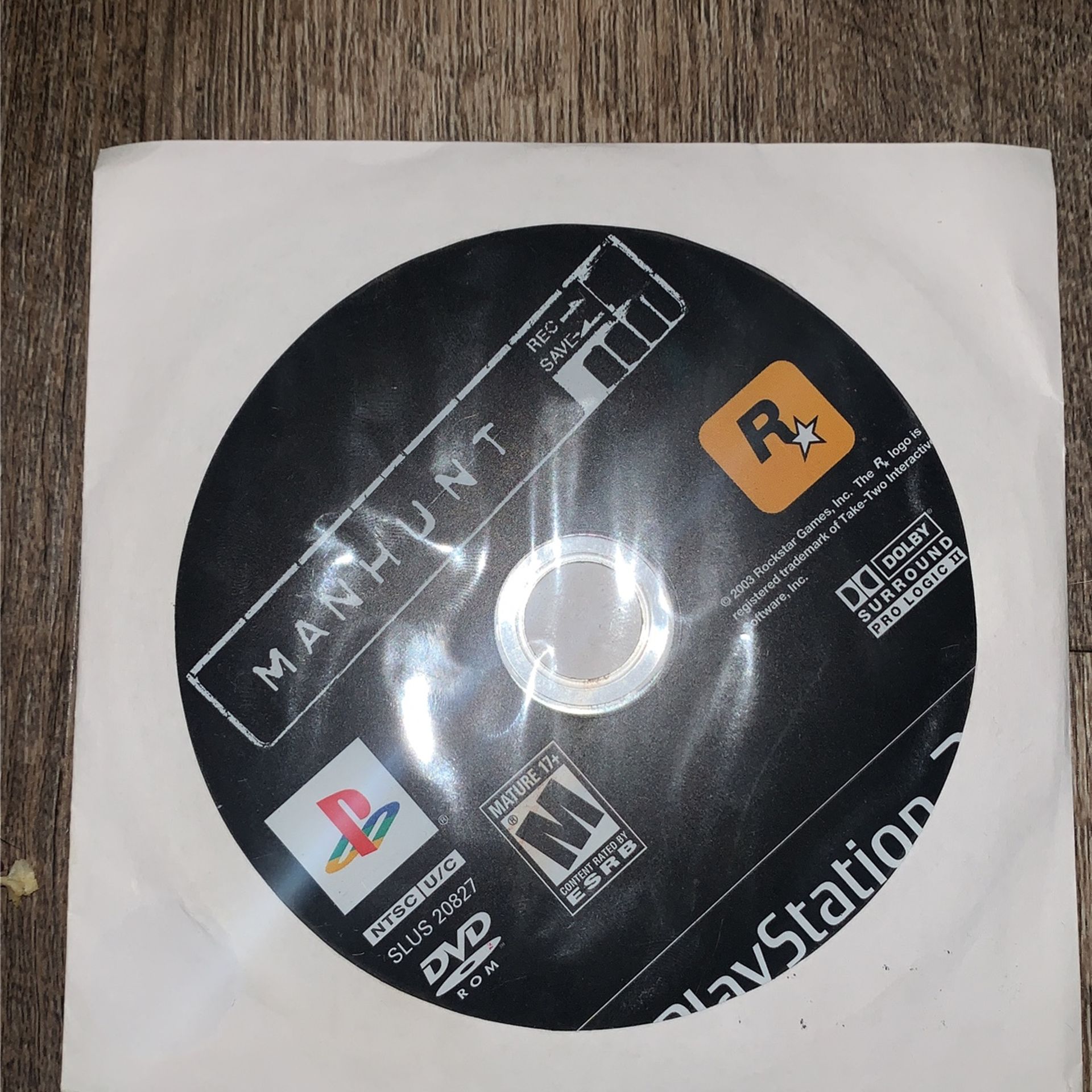 Manhunt PS2 (Good Condition)