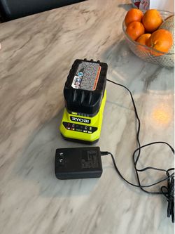 Battery and charger  from Ryobi