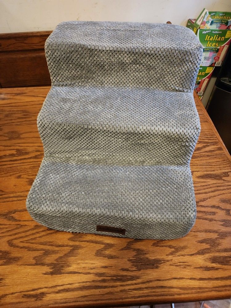 Dog Steps for Small Dog, 3-Step Dog Stairs for High Beds and Couch, Non-Slip Pet Stairs