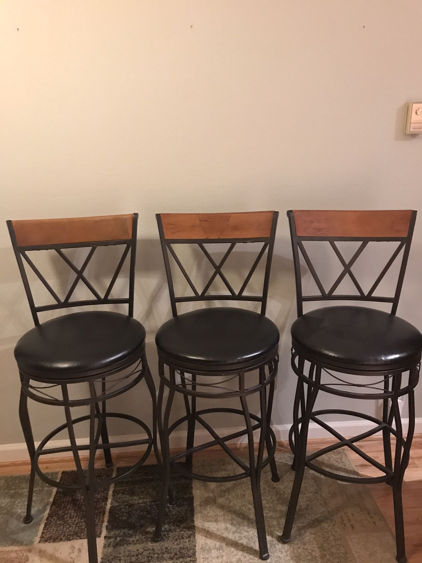 3 Bar Chairs seat 23”. $50.