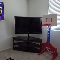 60 Inch Vizio TV  With Glass Stand