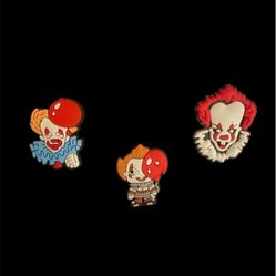 IT Horror Movie Croc Charms Clown Jibbitz 3pc