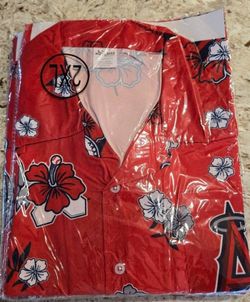 Angels Hawaiian Shirt-size XXL