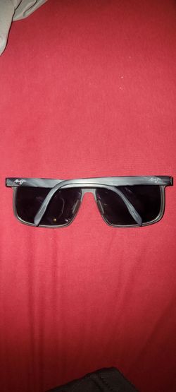 Maui Jim Wana 846-2M Matte Black Polarized Sunglasses XL 61-16-140 Retired