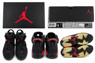 Air Jordan 6 Black Infrared Size 8