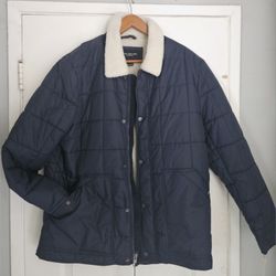 Men's Andrew Marc Jacket Dodgers Blue Sherpa Xl