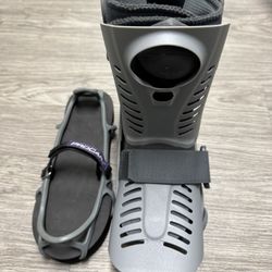 Medical Air Cast Boot (Size S) + Shoe Balancer - Right Foot
