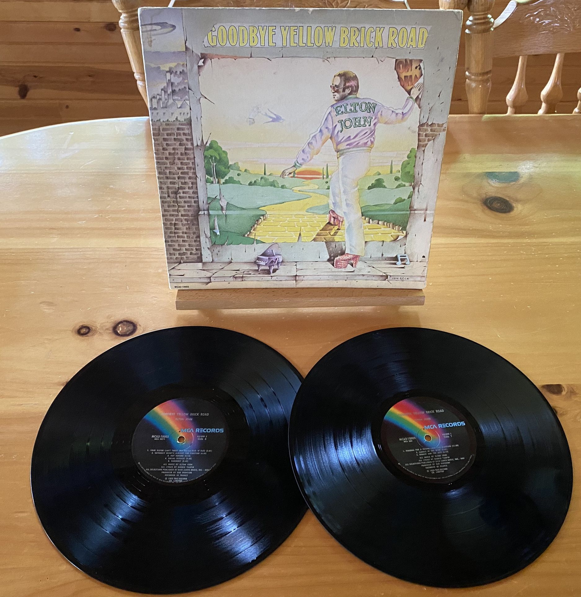 Goodbye Yellow Brick Road Elton John 2lp Vinyl Record Album 1973 Trifold