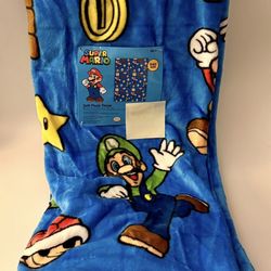 Super Mario Soft Plush Throw