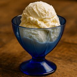 Hazel Atlas 1930s Newport Hairpin Cobalt Blue Footed Dessert Sherbet Bowl, 3.5x3”