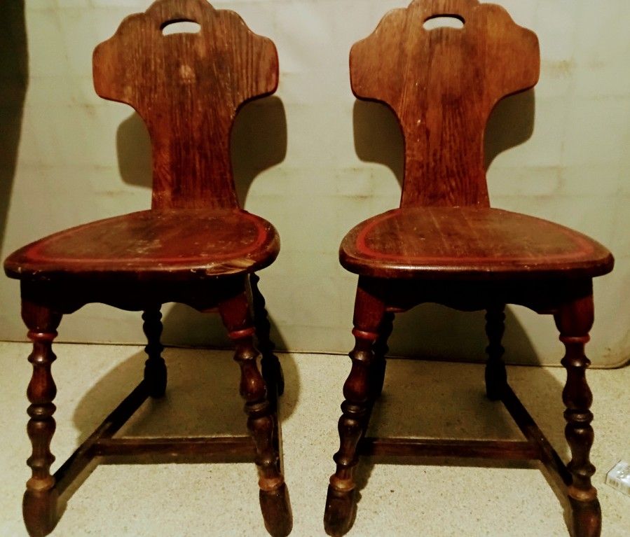 2 Antique Chairs Early 20th Century