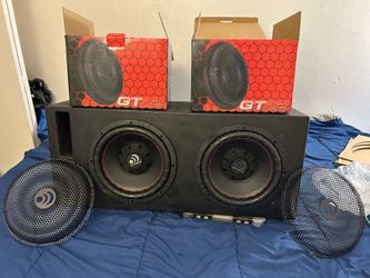 Massive Audio GT12 1000 Watts 12" Dual 4 Ohm Car Audio Subwoofer GT124 W/ Grille( PLEASE LOOK THROUGH ALL PICTURES READ ALL)