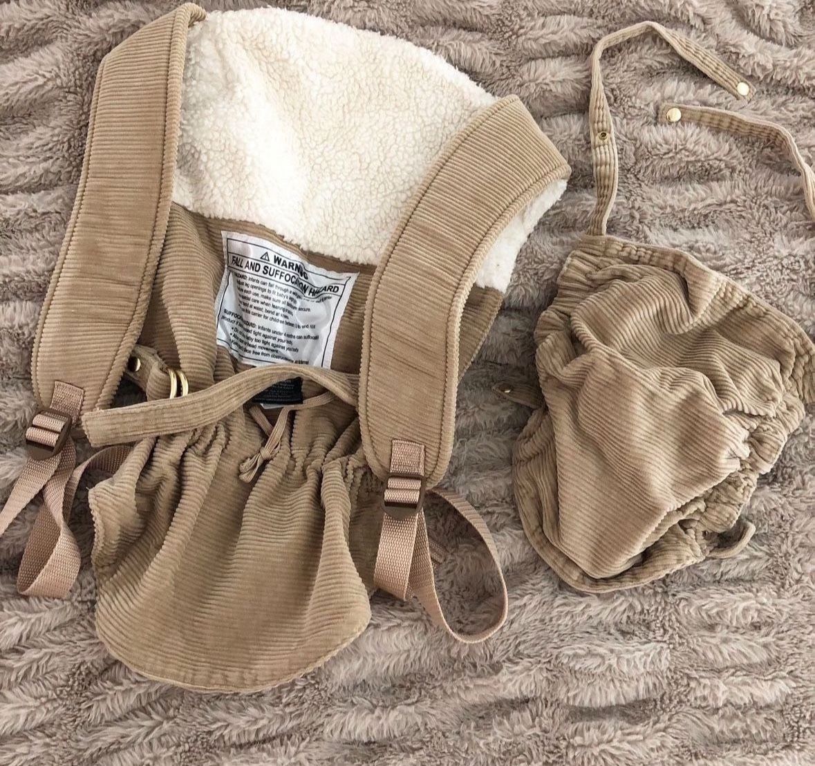 Sakura Bloom | Onbuhimo Corduroy Sherpa Baby Carrier