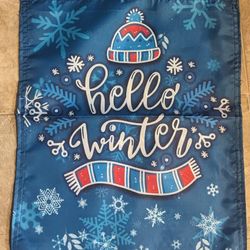 NEW Winter Garden Flag 12x18 Inches