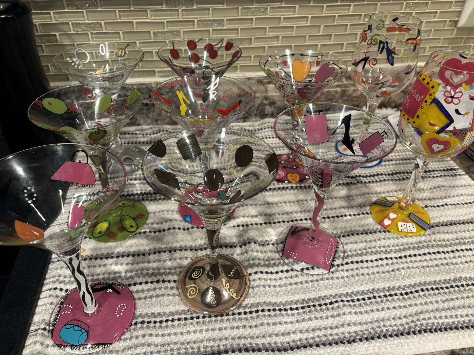 Lolita martini/wine Glasses