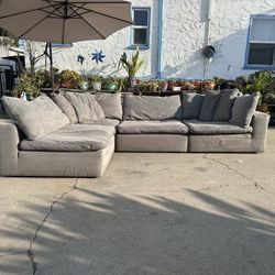 4 Pcs Modular Gray Cloud Couch Dupe