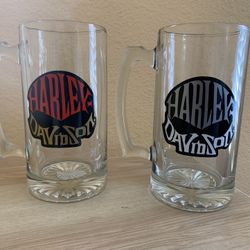 Harley Davison Skull Beer Mug 