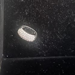 14K white gold ring diamonds 